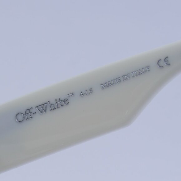 Off-White OERI13F VANCOUVER 0107 Sunglasses White Geometric Frame, Grey Lenses - Picture 8 of 12